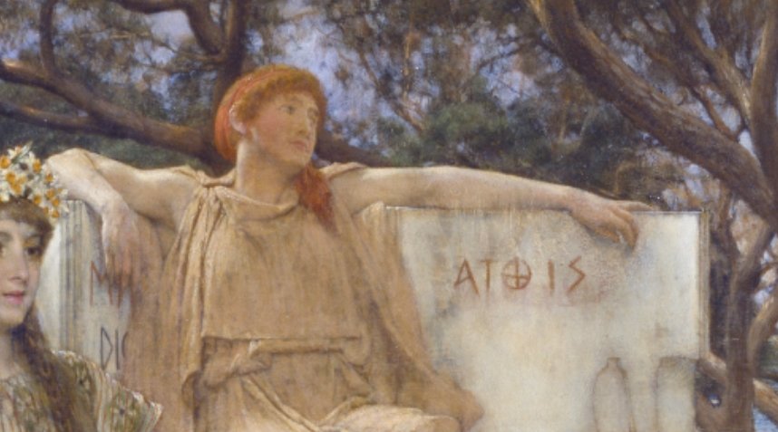 Safo y Alceo. De Alma-Tadema