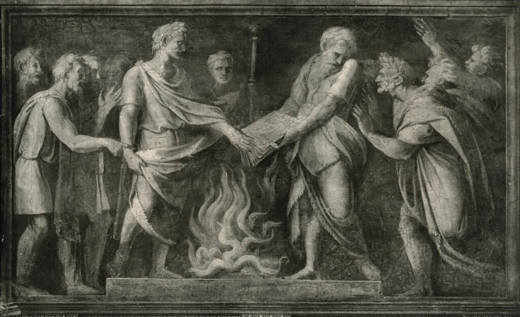 Augusto impedisce la distruzione dell'Eneide
Augustus Prevents the Burning of Virgil's Aeneid